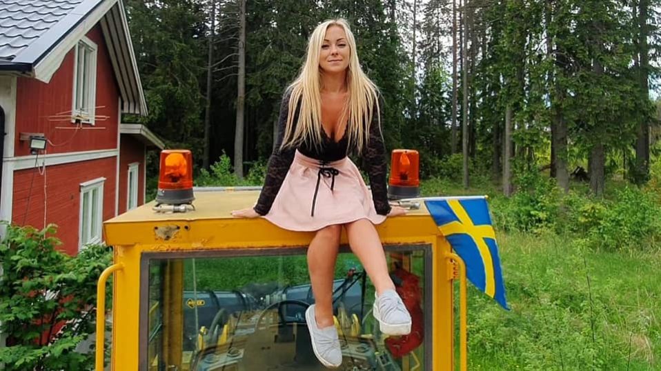 Angelica Larsson, a caminhoneira mais famosa da Suécia